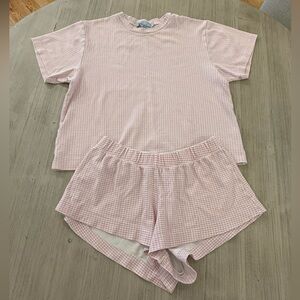 Hill House Home matching shorts and t-shirt pajama set